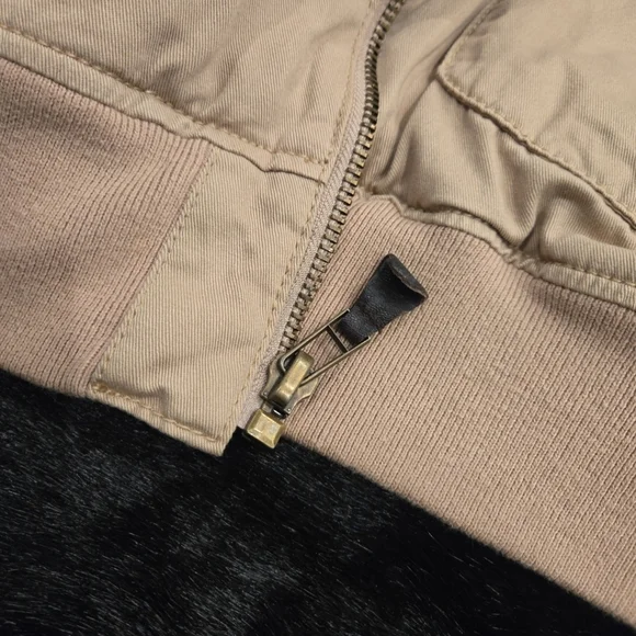 Schott Bros Jacket Type A-2 Military Style Bomber Flight Lambskin Canvas Jacket - Picture 9 of 10